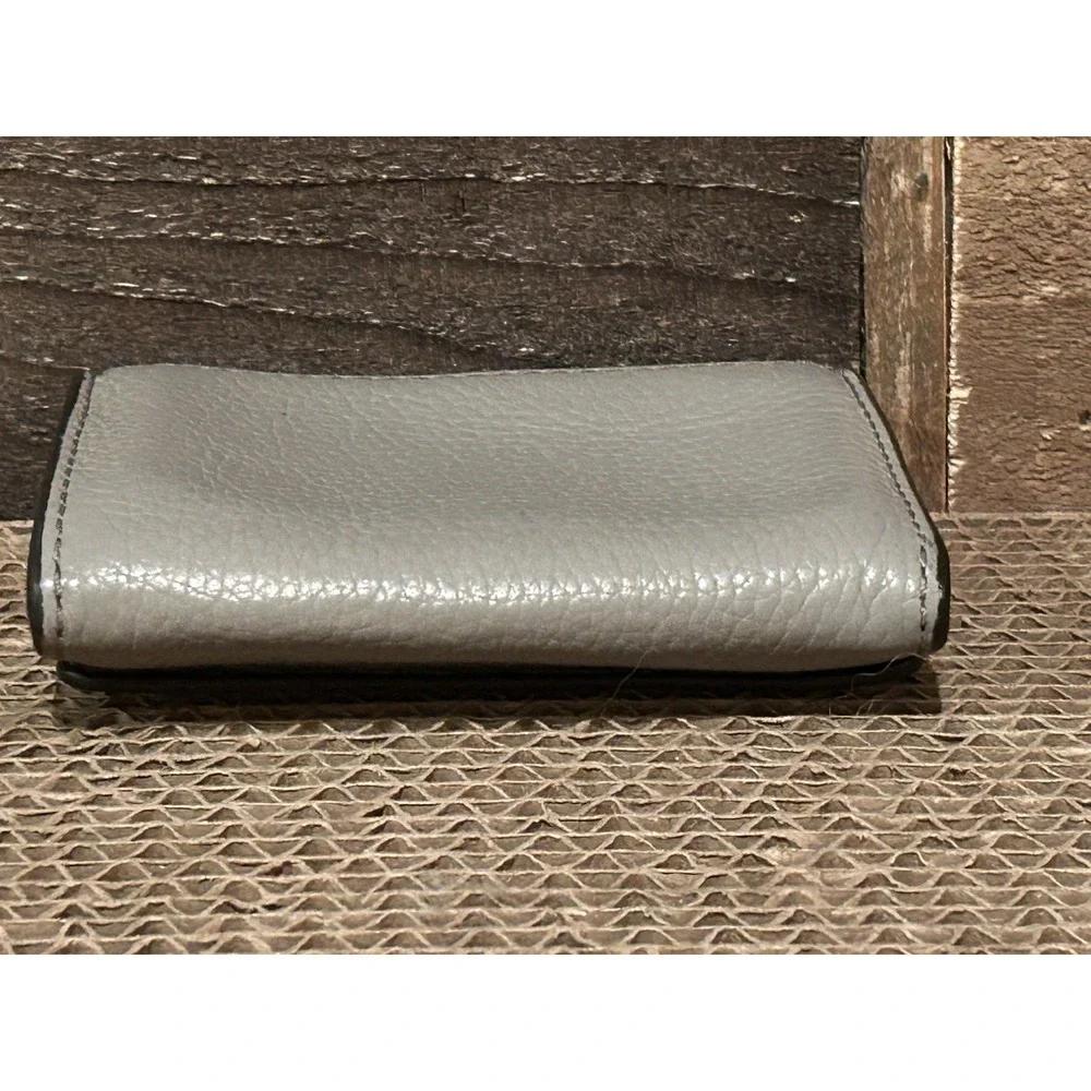 Michael Kors Gray Carryall Leather Small Foldover‎ Wallet